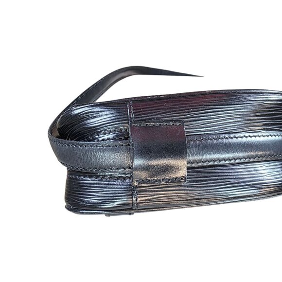 Louis Vuitton Jeune Fille Epi Shoulder Bag Black Leather Crossbody Gold Hardware - Picture 12 of 16